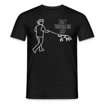 Mantrailing Lady Search Chien Mantrailer - T-shirt homme - noir - Devant - AI Model Male 178 light (178cm)