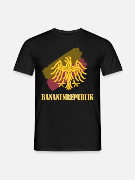 Deutschland Bananenrepublik - Männer T-Shirt - Schwarz