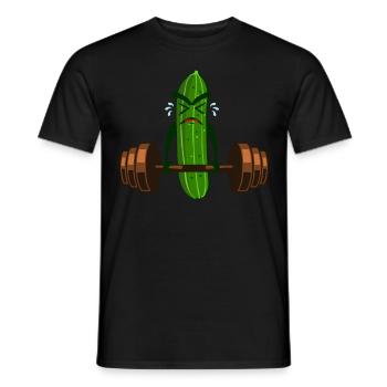 Gurke Bodybuilding Gurken - Männer T-Shirt - Schwarz - Vorne - AI Model Male 178 light (178cm)