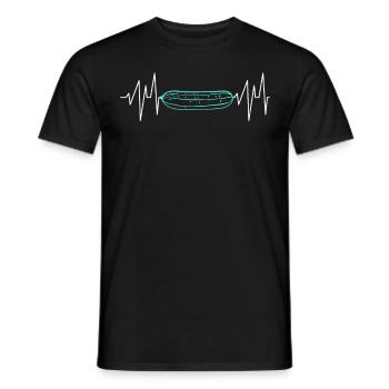 Gurken EKG Gurke - Männer T-Shirt - Schwarz - Vorne - AI Model Male 178 light (178cm)