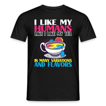LQBTQ pansexuel - T-shirt homme - noir - Devant - AI Model Male 178 light (178cm)