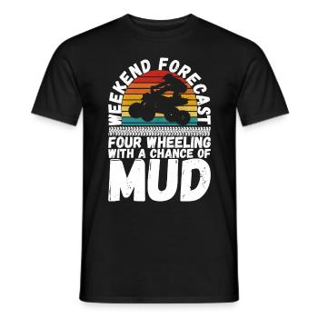 Quad Bike Quadfahrer - Männer T-Shirt - Schwarz - Vorne - AI Model Male 178 light (178cm)