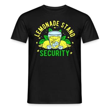 Lemonade Stand Security Lemonade Seller - Men's T-Shirt - black - Front - AI Model Male 178 light (178cm)