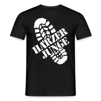Harz Hiking HarzEr Junge Brocken - Men's T-Shirt - black - Front - AI Model Male 178 light (178cm)