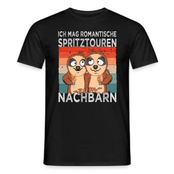 Spritztour zum Nachbarn - Cocktail - Mädelsabend - Männer T-Shirt - Schwarz - Vorne - AI Model Male 178 light (178cm)