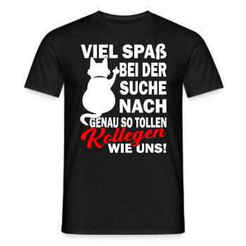 Wir werden dich vermissen - Kollegen - Jobwechsel - Männer T-Shirt - Schwarz - Vorne - AI Model Male 178 light (178cm)