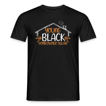 Accueil Acheteur Pendaison de crémaillère Jeune propriétaire noir - T-shirt homme - noir - Devant - AI Model Male 178 light (178cm)