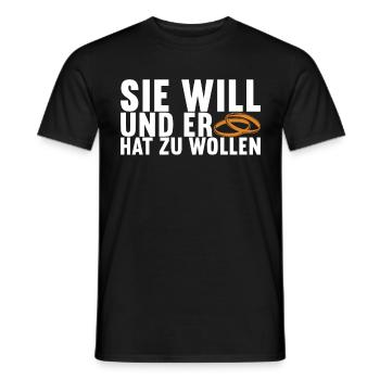 Junggesellenabschied Junggeselle Polterabend - Männer T-Shirt - Schwarz - Vorne - AI Model Male 178 light (178cm)