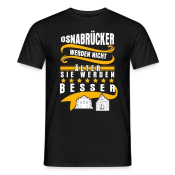 Osnabrück Stadt Osnabrücker - Männer T-Shirt - Schwarz - Vorne - AI Model Male 178 light (178cm)