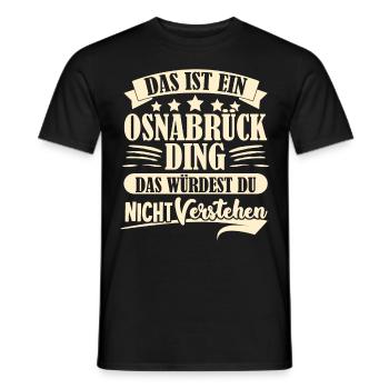 Osnabrück Spruch Osnabrücker - Männer T-Shirt - Schwarz - Vorne - AI Model Male 178 light (178cm)