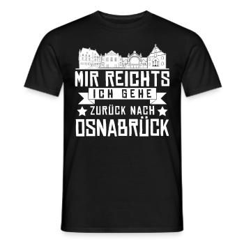 Osnabrück Gebäude Osnabrücker - Männer T-Shirt - Schwarz - Vorne - AI Model Male 178 light (178cm)