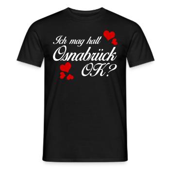 Osnabrücker Ich mag Osnabrück - Männer T-Shirt - Schwarz - Vorne - AI Model Male 178 light (178cm)