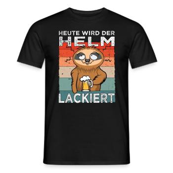 Biertrinker Spruch - Männerabend - Saufen - Männer T-Shirt - Schwarz - Vorne - AI Model Male 178 light (178cm)
