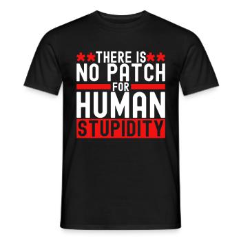 Programmer Cyber Security - Men's T-Shirt - black - Front - AI Model Male 178 light (178cm)