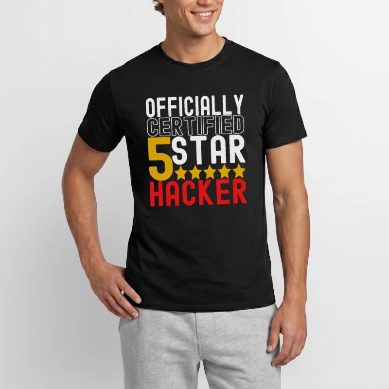 Programmierer Cyber Security Männer T-Shirt