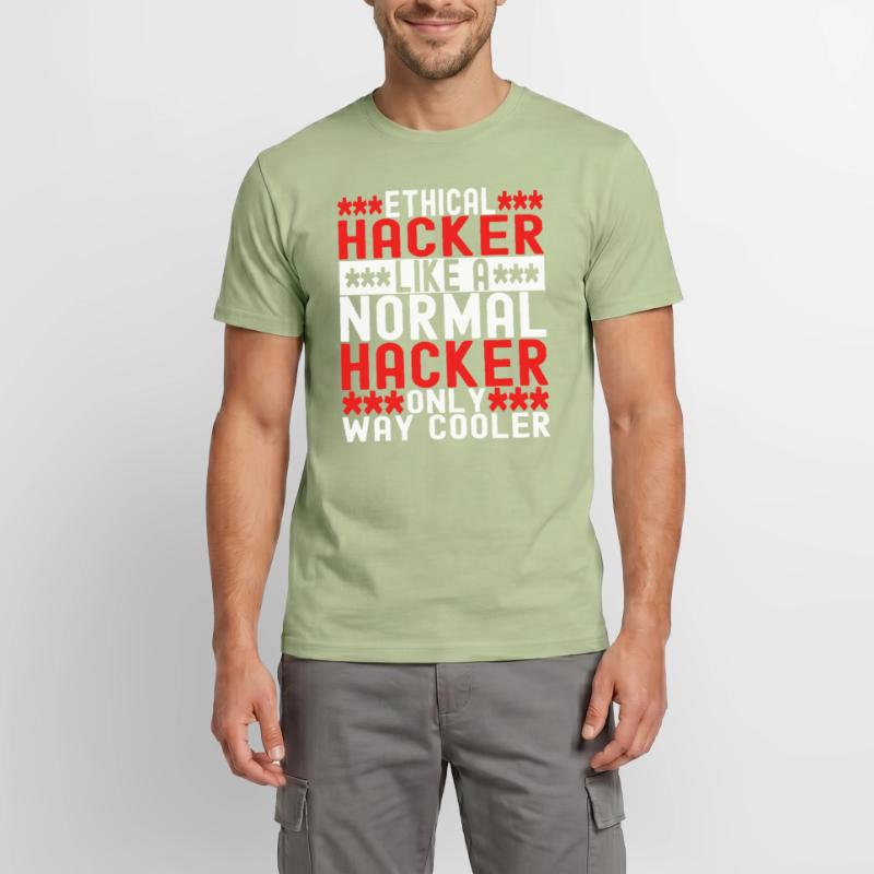 Programmierer Cyber Security Männer T-Shirt