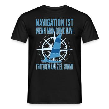 Jolle Jollen Jollensegeln Segler Segeln Kapitän - Männer T-Shirt - Schwarz - Vorne - AI Model Male 178 light (178cm)