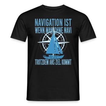 Segeln Segelschein Käpt'n Segelboot Segler Käpten - Männer T-Shirt - Schwarz - Vorne - AI Model Male 178 light (178cm)