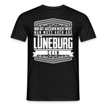 Lüneburger Heide Lüneburg - Männer T-Shirt - Schwarz - Vorne - AI Model Male 178 light (178cm)
