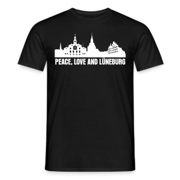 Lunebourg Lüneburger - T-shirt homme - noir - Devant - AI Model Male 178 light (178cm)
