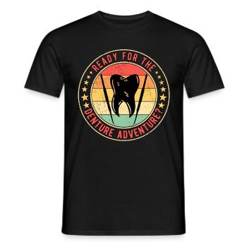 Prothésiste dentaire Prosthodontiste dentaire - T-shirt homme - noir - Devant - AI Model Male 178 light (178cm)