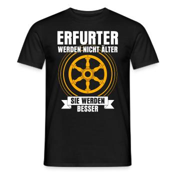 Erfurter Spruch Erfurt - Männer T-Shirt - Schwarz - Vorne - AI Model Male 178 light (178cm)