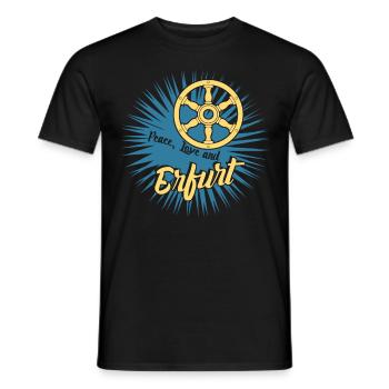 Erfurt Erfurter - T-shirt homme - noir - Devant - AI Model Male 178 light (178cm)