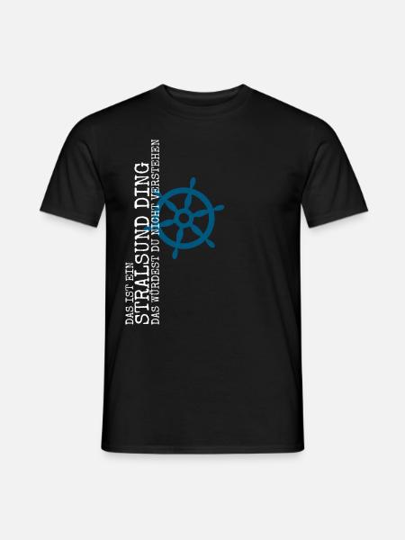 Stralsund lustiger Spruch Stralsunder - Männer T-Shirt - Schwarz