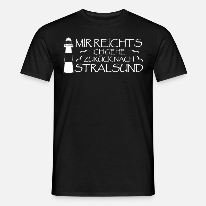 Stralsunder Witz Stralsund - Männer T-Shirt - Schwarz