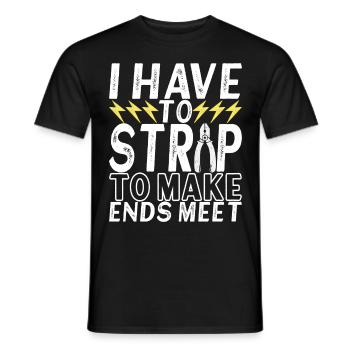 Electrician Electronics Technician - Men's T-Shirt - black - Front - AI Model Male 178 light (178cm)
