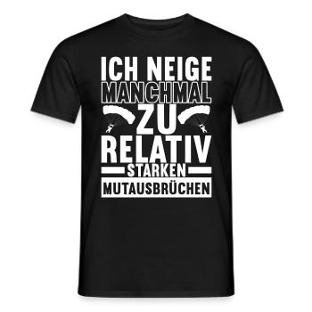 Fallschirmspringer Fallschirmsprung - Männer T-Shirt - Schwarz - Vorne - AI Model Male 178 light (178cm)