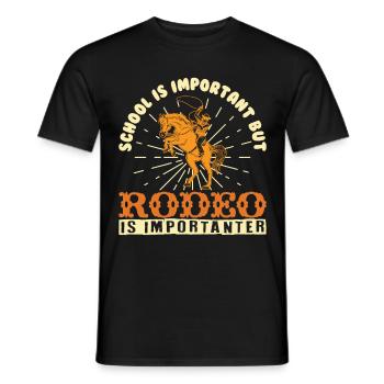 Rodeo Reiter, Western Ranch Cowboy Abenteuer - Männer T-Shirt - Schwarz - Vorne - AI Model Male 178 light (178cm)