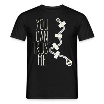 Interceptor Trust me Spy Mikofon - Men's T-Shirt - black - Front - AI Model Male 178 light (178cm)