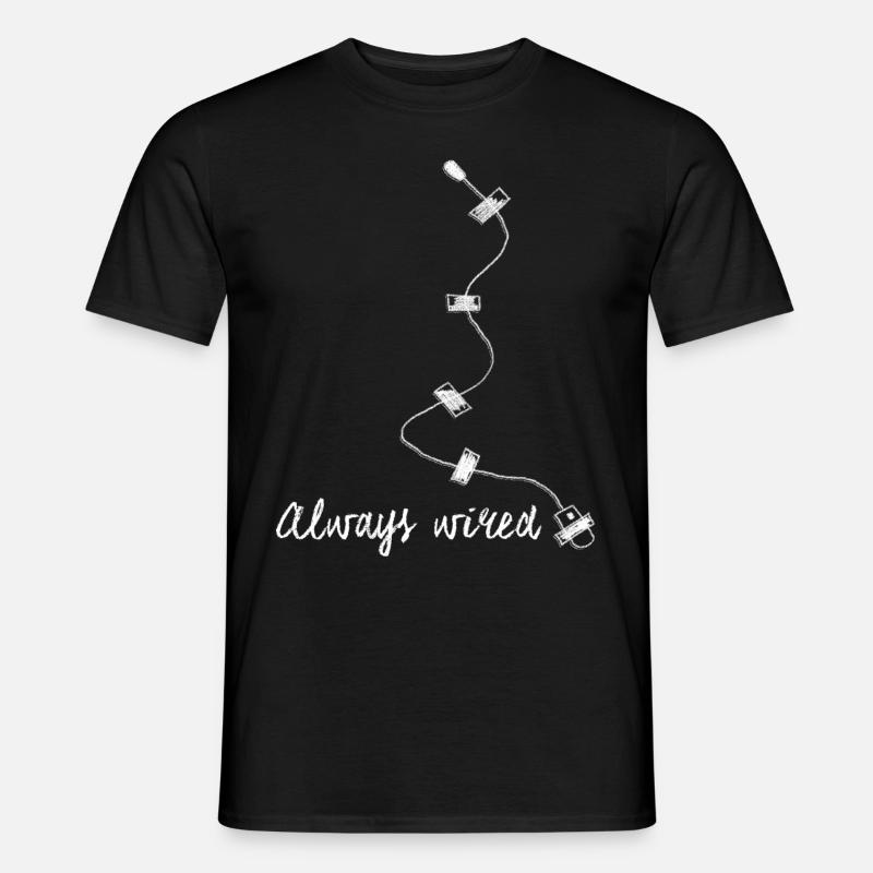 Abhörgerät Spion Spitzel Geheimagent - Männer T-Shirt - Schwarz