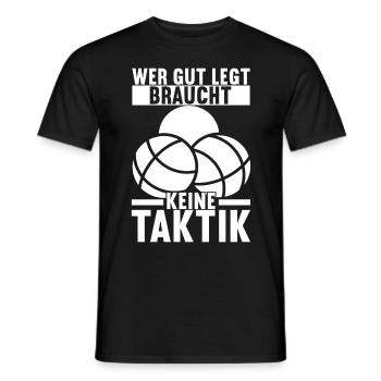 Boule Boulespieler - Männer T-Shirt - Schwarz - Vorne - AI Model Male 178 light (178cm)