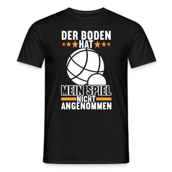 Boule Boulespieler - Männer T-Shirt - Schwarz - Vorne - AI Model Male 178 light (178cm)