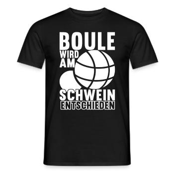Boule Boulespieler - Männer T-Shirt - Schwarz - Vorne - AI Model Male 178 light (178cm)
