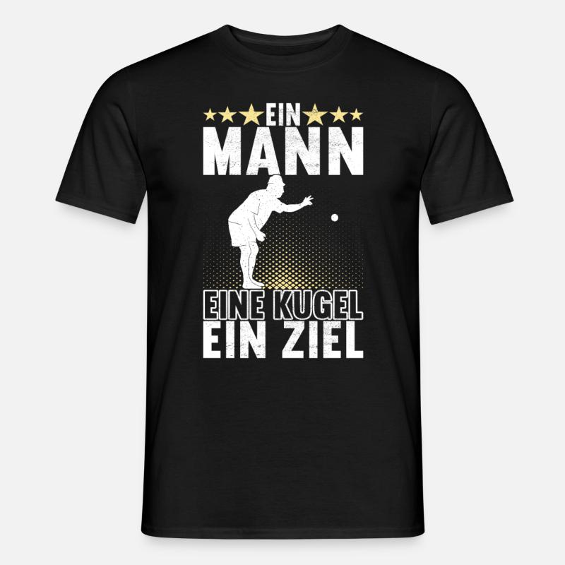 Boule Boulespieler - Männer T-Shirt - Schwarz