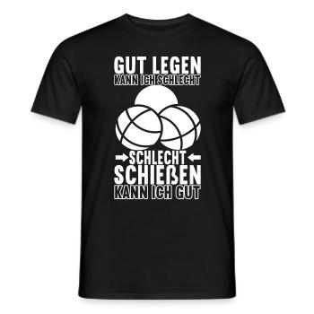 Boule Boulespieler - Männer T-Shirt - Schwarz - Vorne - AI Model Male 178 light (178cm)