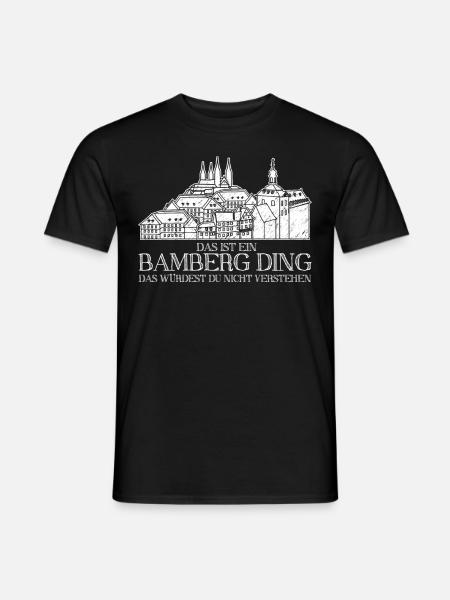 Bamberg Stadt Gebäude Bamberger - Männer T-Shirt - Schwarz