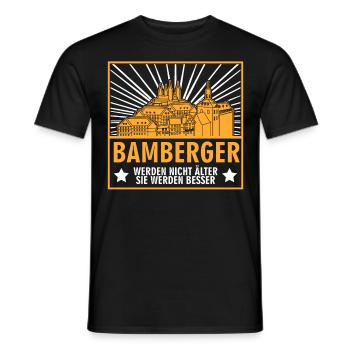 Bamberg Bamberger - Männer T-Shirt - Schwarz - Vorne - AI Model Male 178 light (178cm)
