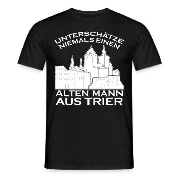 Trier Spruch Trierer - Männer T-Shirt - Schwarz - Vorne - AI Model Male 178 light (178cm)