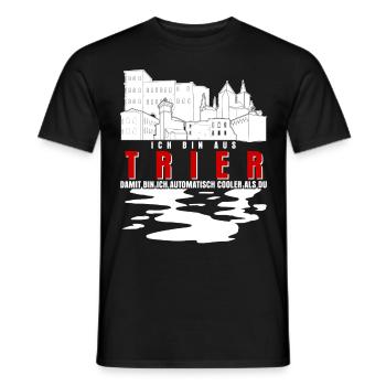 Trier Spruch Witz Trierer - Männer T-Shirt - Schwarz - Vorne - AI Model Male 178 light (178cm)