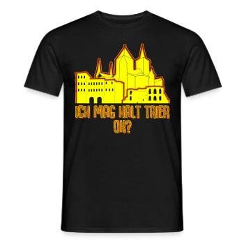 Trierer Ich mag Trier - Männer T-Shirt - Schwarz - Vorne - AI Model Male 178 light (178cm)
