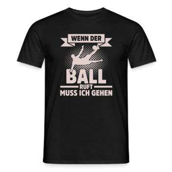 Fußballspieler Geschenk Fußball Fan Fußballer - Männer T-Shirt - Schwarz - Vorne - AI Model Male 178 light (178cm)