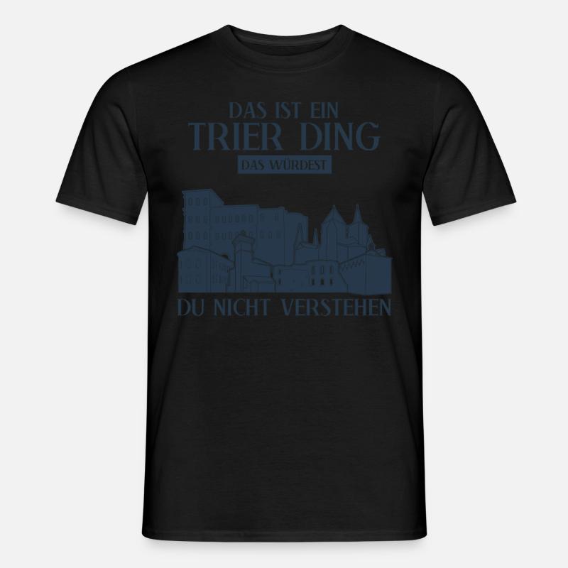 Trier Witz Trierer - Männer T-Shirt - Schwarz