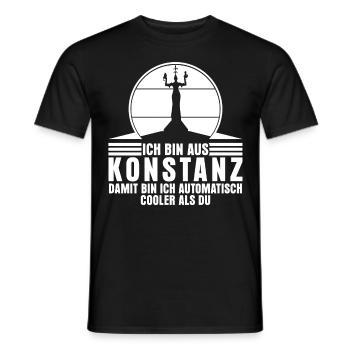 Konstanz Bodensee Urlaub Konstanzer - Männer T-Shirt - Schwarz - Vorne - AI Model Male 178 light (178cm)