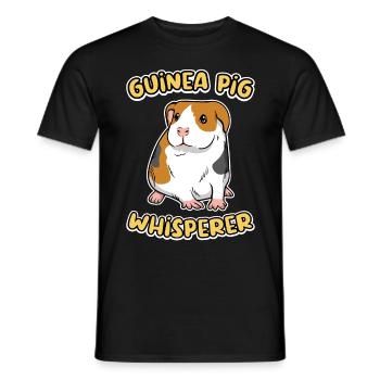 Guinea pig whisperer, hamster, rodent - Men's T-Shirt - black - Front - AI Model Male 178 light (178cm)