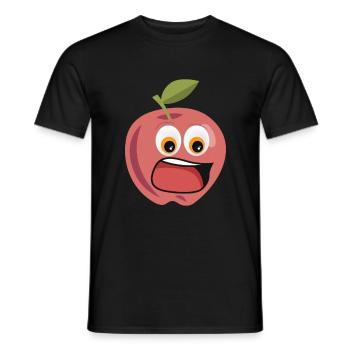 Apple Costume - Men's T-Shirt - black - Front - AI Model Male 178 light (178cm)