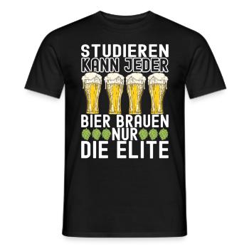 Bierbrauer Bier Brauen - Männer T-Shirt - Schwarz - Vorne - AI Model Male 178 light (178cm)